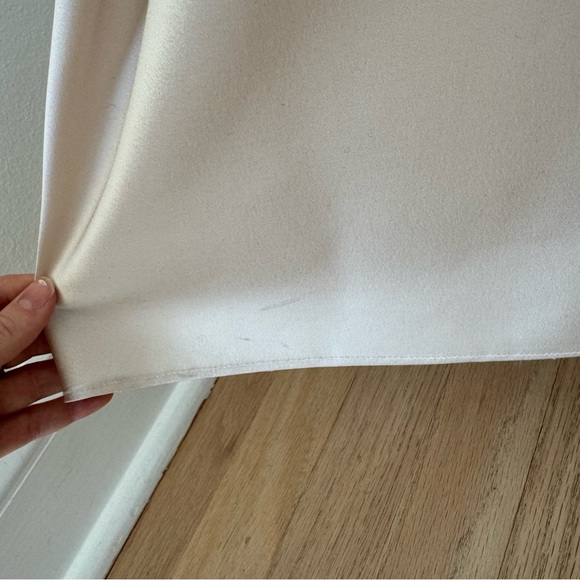 Fame and Partners Floor Length Gown Elyssa Matte Champagne Bridesmaid Dress - Picture 11 of 13